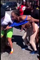 Breasts Pop Out In Public As 2 Girls Fight On The Street Over A