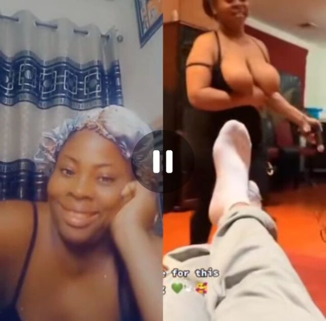 Big breasts pop out as TikTok slay queen gets caught skipping on