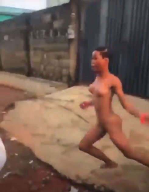 Nigerian Girl With Small Breasts Stripped Naked In Public While ... picture