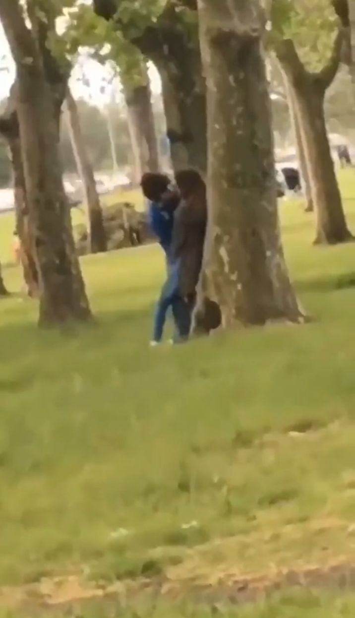 Guy Fingering Girlfriend In Public Park (18+) pic