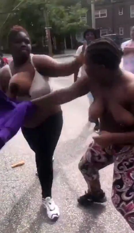 Breasts Pop Out As 2 Black Girls With Big Breasts Get Caught