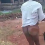 Pastor Caught Having Sex With Pregnant Married Woman In Benin On Easter Sunday, And Beaten And Stripped Naked In Public (18+)