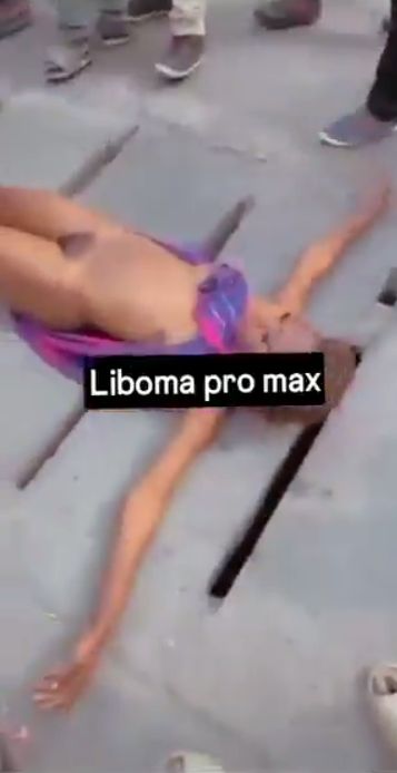 Beautiful Black Girl With Hairy Pussy Stripped Naked And Ran Mad In Public