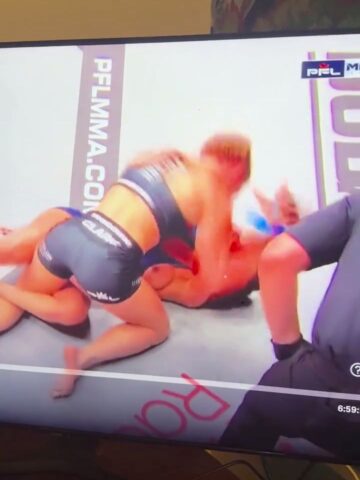 Boobs Out! Beautiful Female MMA star, Lucero Acosta’s Boob Pops Out During Fight