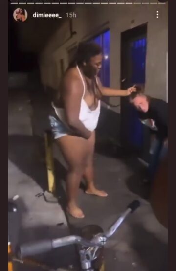Boobs Exposed: White Girl Beaten In Public By BBW
