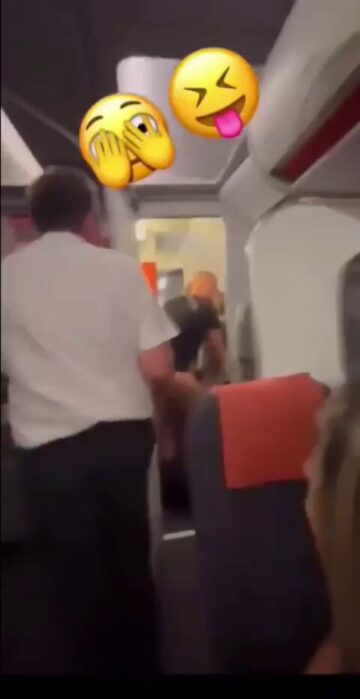 Beautiful American Couple Having Doggy Sex On A Flight